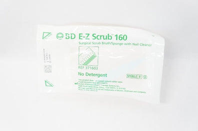 BD 371603 E-Z Scrub 160 Surgical Scrub Brush/Sponge W/ Nail Cleaner